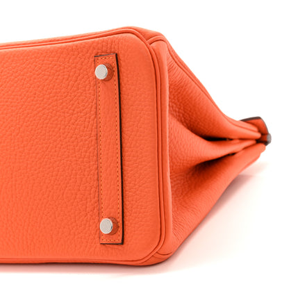 Hermes Taurillon Clemence Birkin 30 Feu 10 of 11