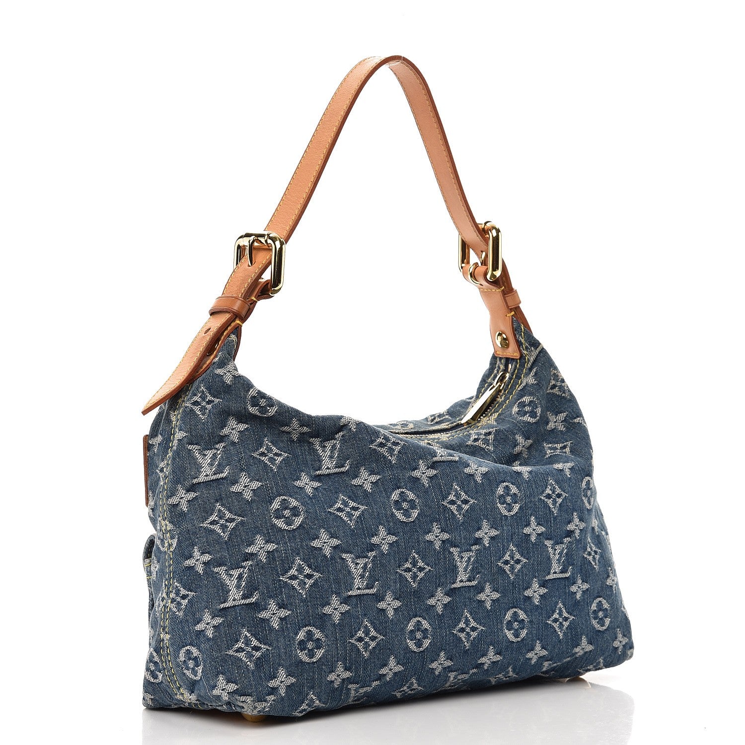 Louis Vuitton Monogram Denim Baggy PM Blue 3 of 9