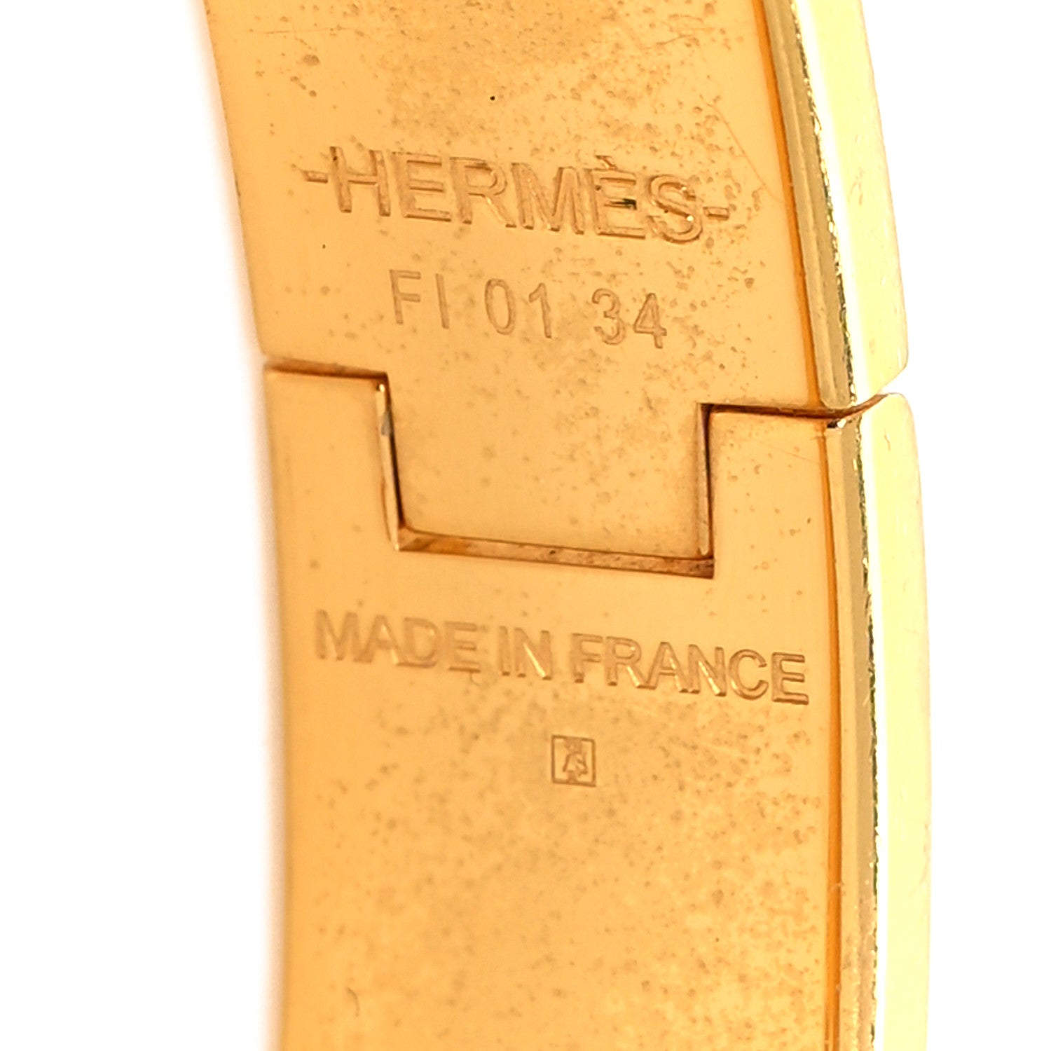 Hermes Enamel Narrow Clic Clac H Bracelet PM Craie 5 of 5