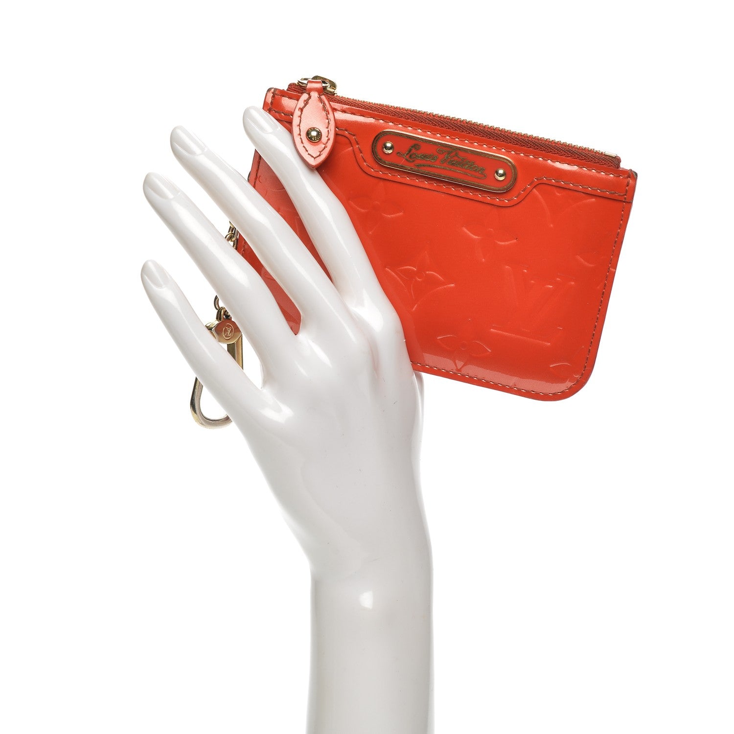 Louis Vuitton Vernis Key Pouch Orange 2 of 8
