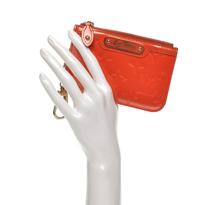 Louis Vuitton Vernis Key Pouch Orange 2 of 8
