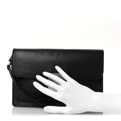Louis Vuitton Epi Neo Belaia Clutch Black 2 of 12