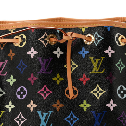 Louis Vuitton Monogram Multicolor Petit Noe Black 7 of 9