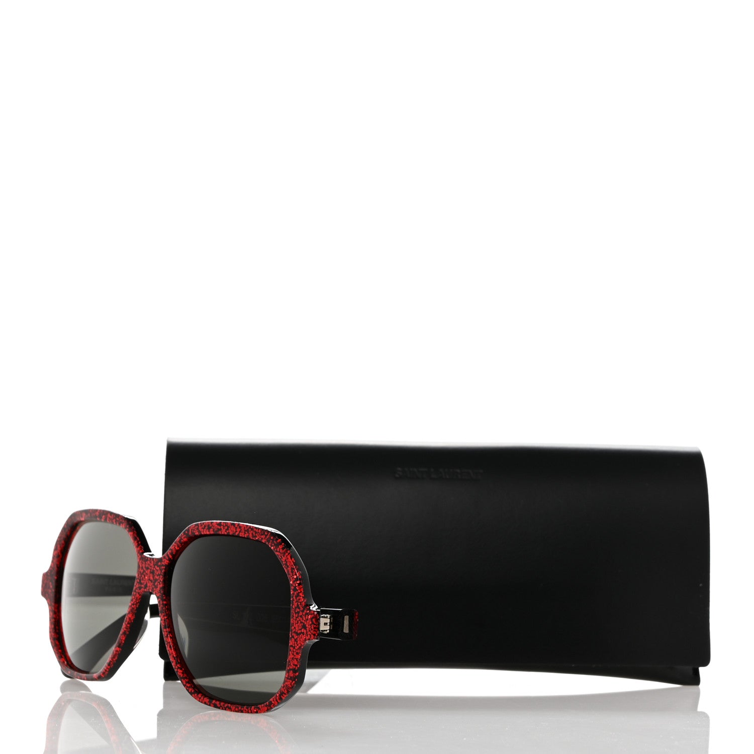 Saint Laurent New Wave SL 132 Sunglasses Red 8 of 8