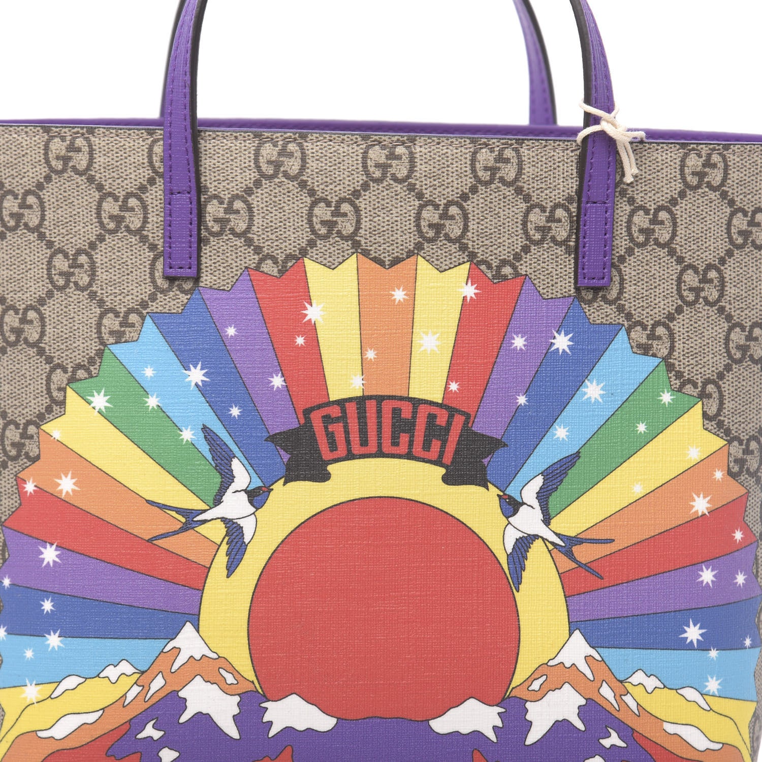 Gucci GG Supreme Monogram Kids Tote 8 of 10