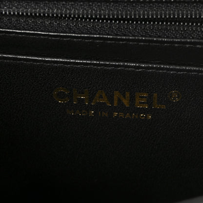 Chanel Caviar Chevron Quilted Mini Rectangular Flap Black 6 of 10