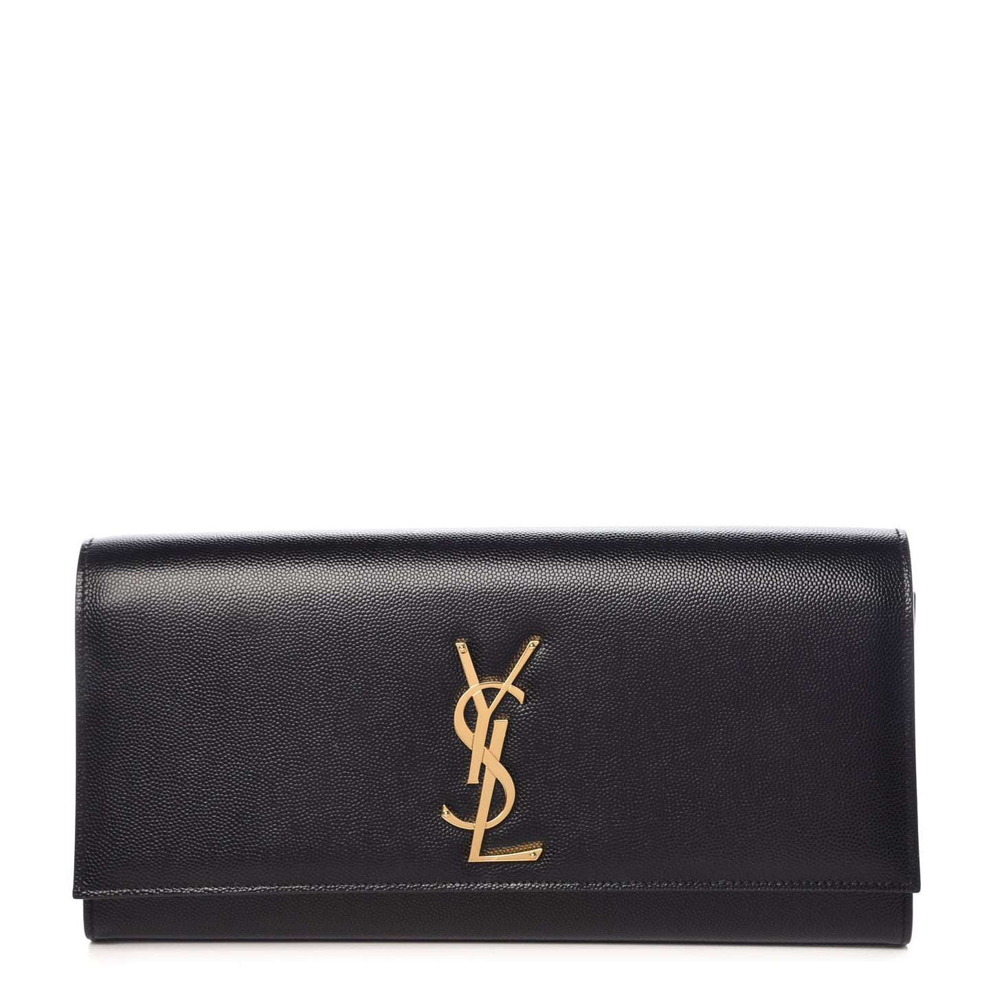 Grain De Poudre Monogram Cassandre Clutch Black
