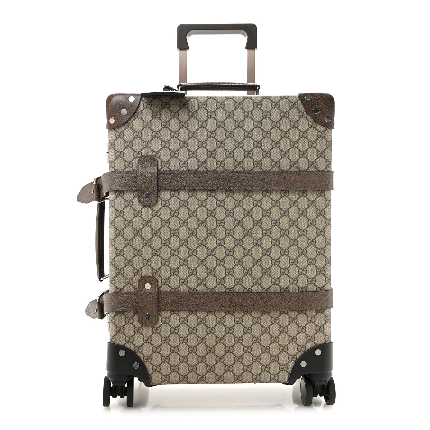 Gucci Supreme Monogram Globe-Trotter Carry-On Brown 1 of 12