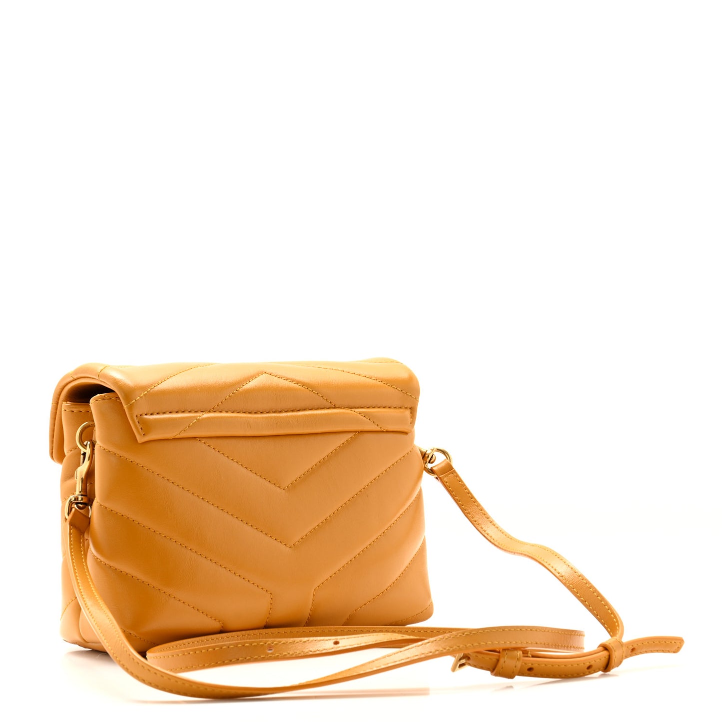 Calfskin Y Quilted Monogram Toy Loulou Crossbody Bag Cheddar
