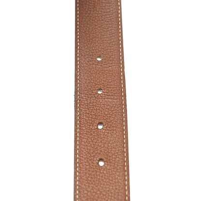 Hermes Box Togo 32mm Belt Strap 90 Black Gold 7 of 12