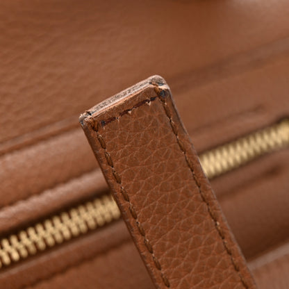 Salvatore Ferragamo Grained Calfskin Ginger Crossbody Brown 13 of 14