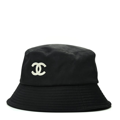 Chanel Cotton CC Bucket Hat S Black 1 of 5