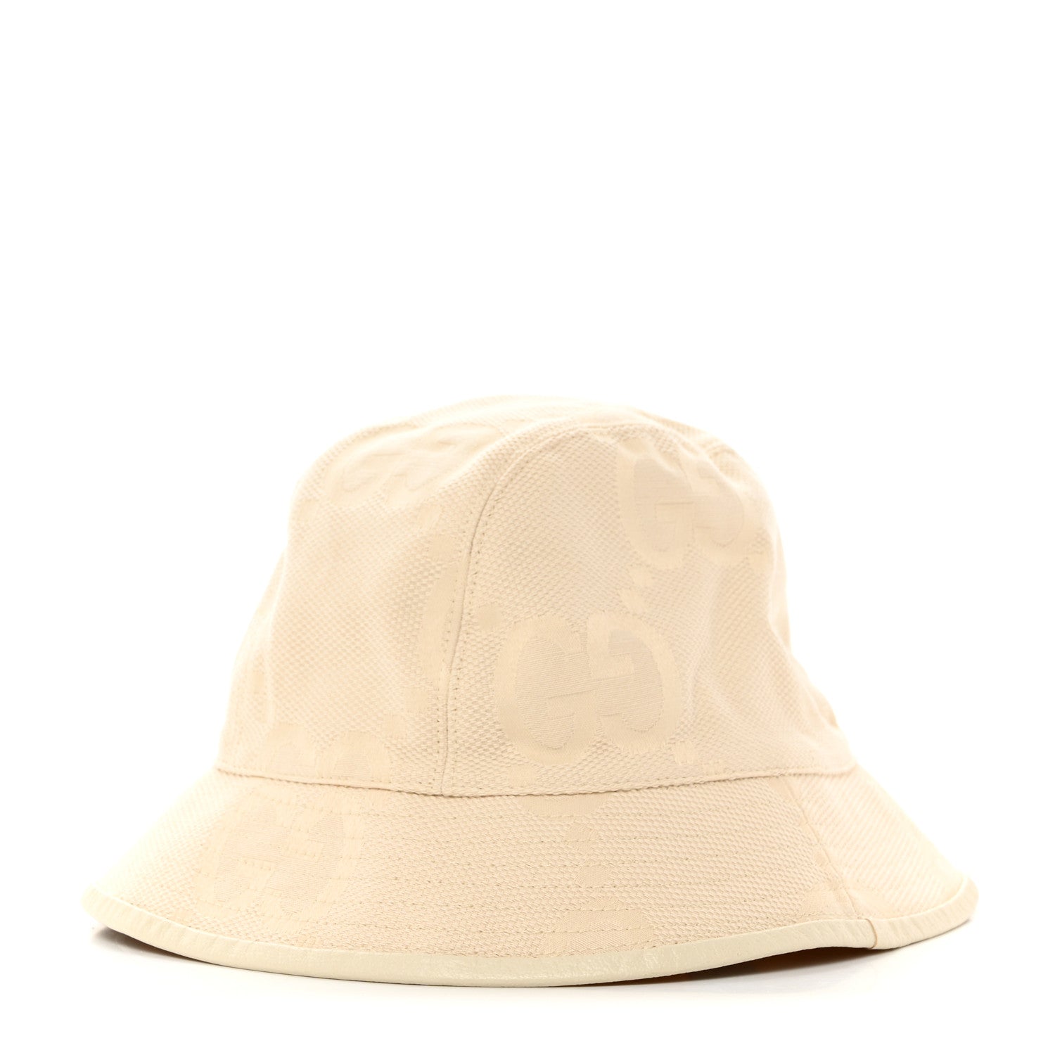 Gucci Monogram Jumbo GG Mosteria Bucket Hat L Beige 1 of 10