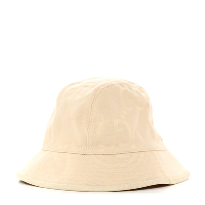 Gucci Monogram Jumbo GG Mosteria Bucket Hat L Beige 1 of 10