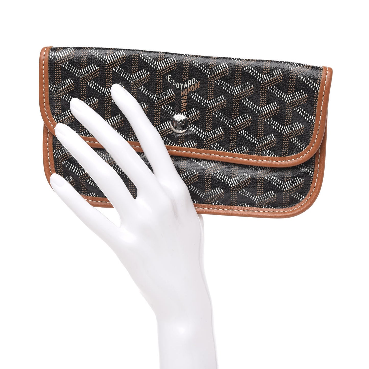Goyardine Pouch Black Gold