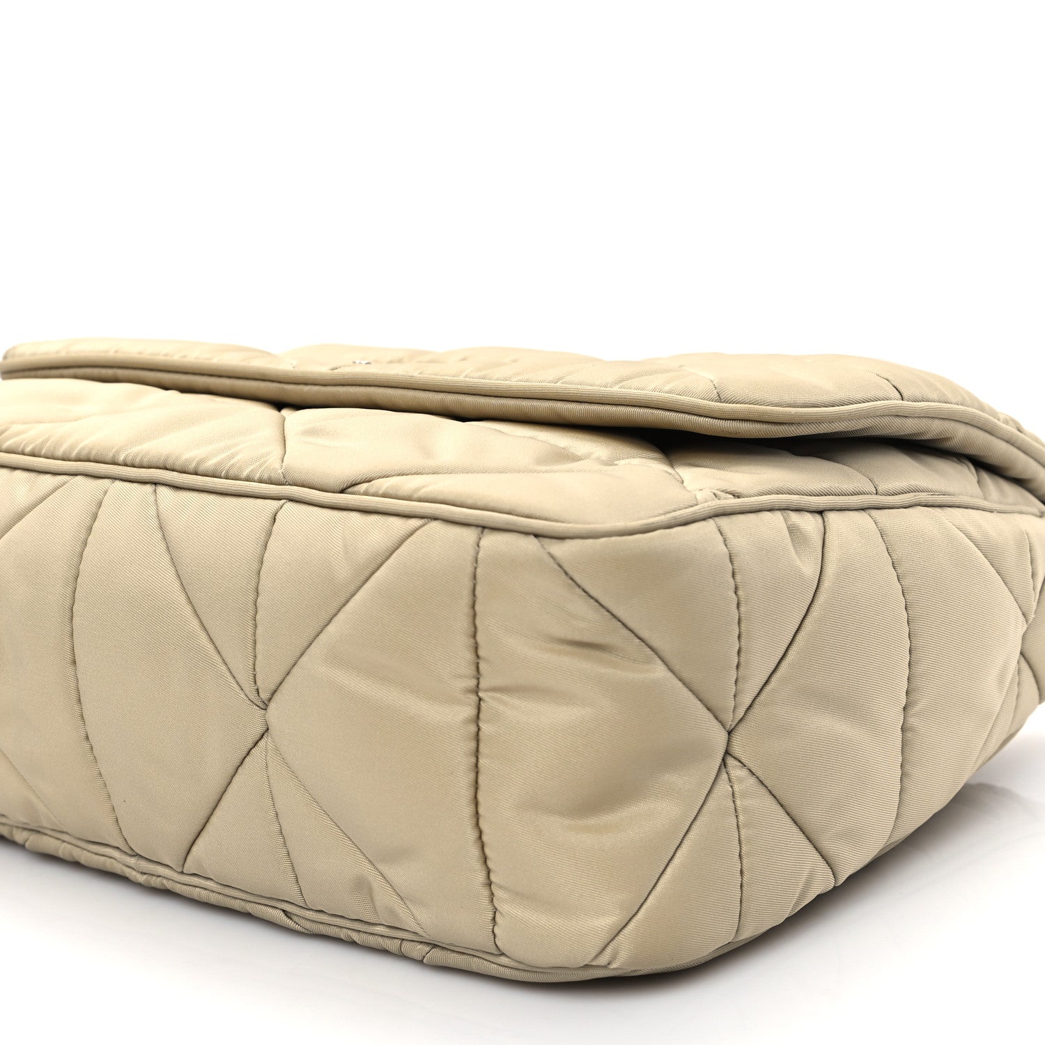 Prada Re-Nylon Quilted Padded Flap Shoulder Bag Deserto 10 of 12