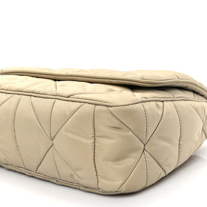 Prada Re-Nylon Quilted Padded Flap Shoulder Bag Deserto 10 of 12