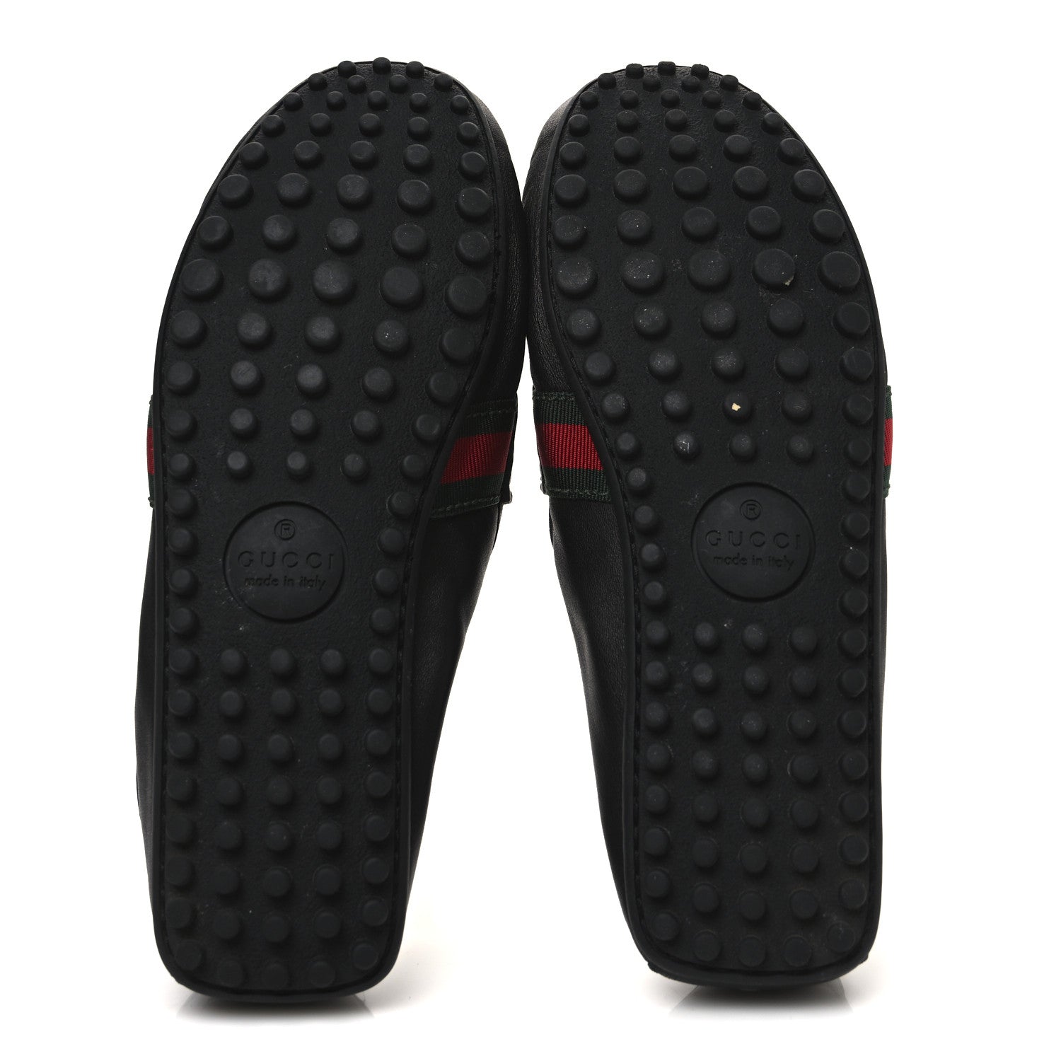 Gucci Nappa Web Mens Kanye Driver Loafers 8.5 Black 7 of 11