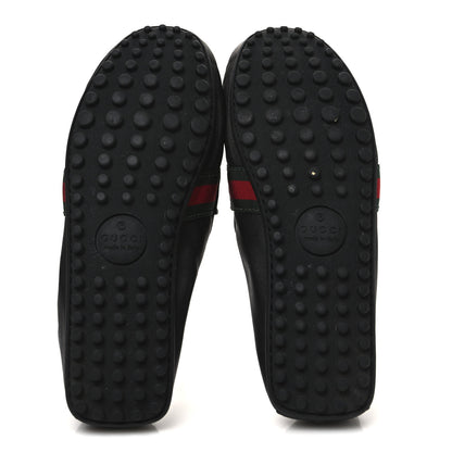 Gucci Nappa Web Mens Kanye Driver Loafers 8.5 Black 7 of 11