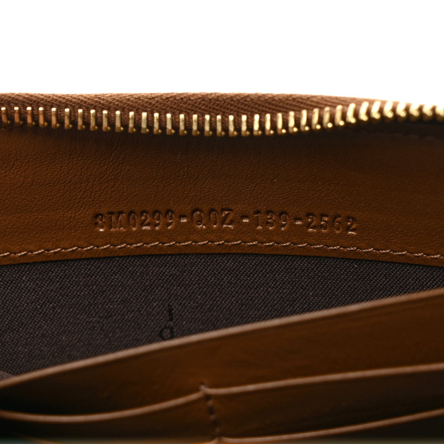 Pequin Vitello Zip Around Wallet Tobacco Foresta