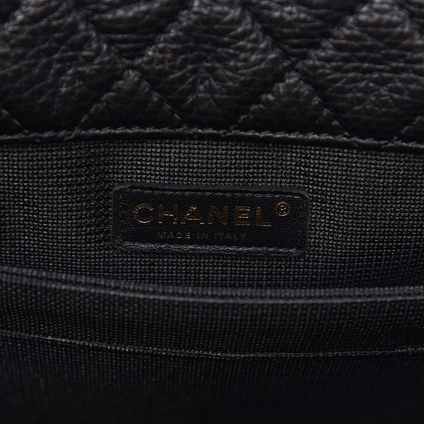 Calfskin Quilted XXL Travel Flap Bag Black