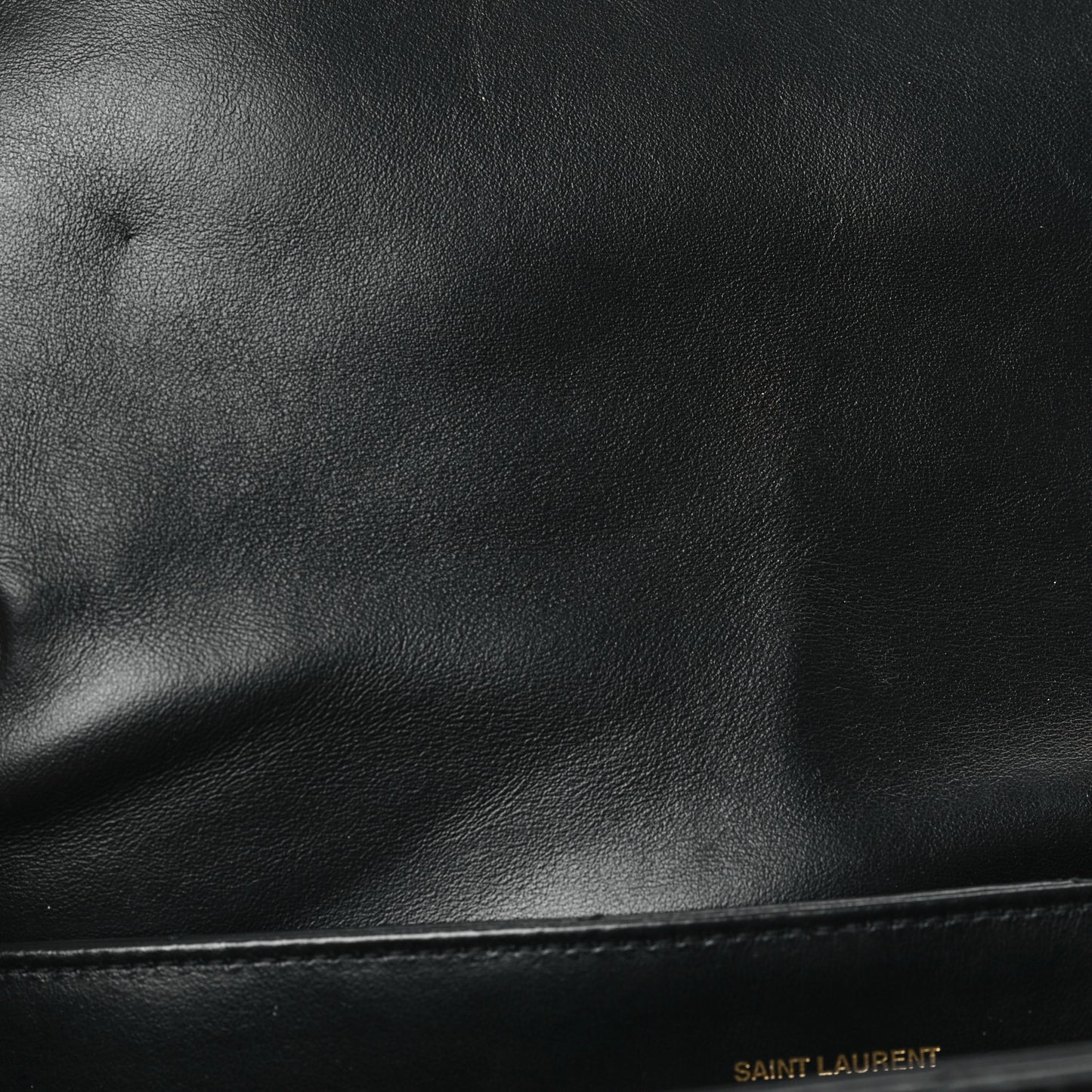 Calfskin Y Quilted Monogram Large Loulou Chain Satchel Black