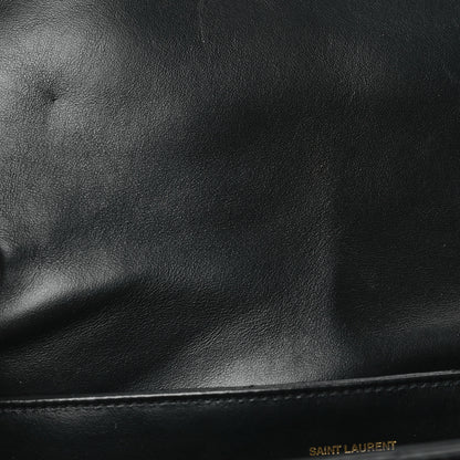 Saint Laurent Calfskin Y Quilted Monogram Large Loulou Chain Satchel Black 11 of 12
