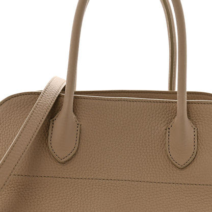 The Row Matte Grained Calfskin Soft Margaux 12 Dark Taupe 7 of 11