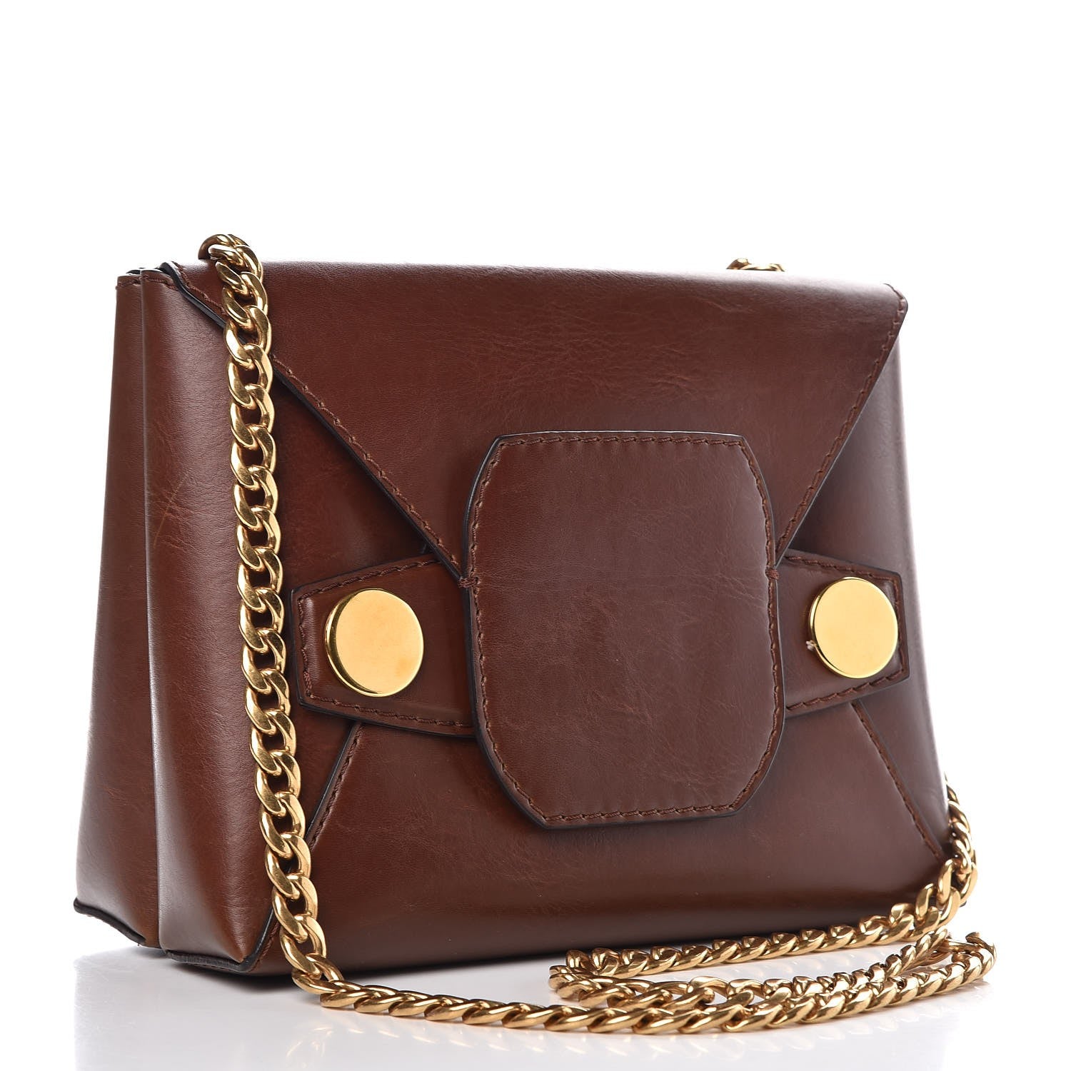 Stella McCartney Eco Alter Nappa Small Popper Shoulder Bag Cognac 3 of 9