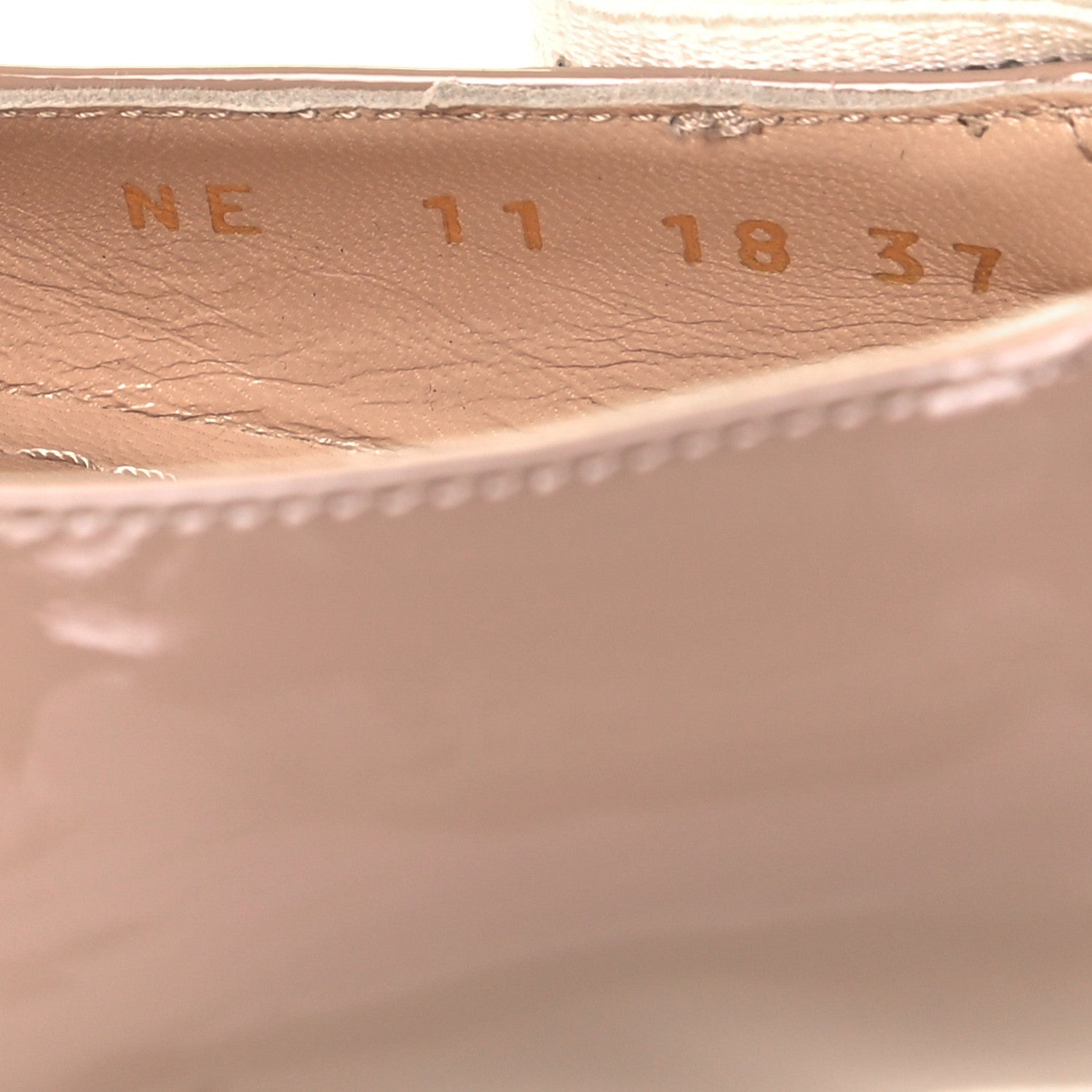 Christian Dior Patent Ribbon J'Adior Slingback Ballet Flats 37 Nude 8 of 8