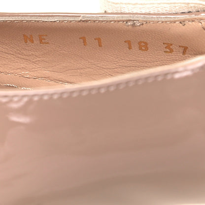 Christian Dior Patent Ribbon J'Adior Slingback Ballet Flats 37 Nude 8 of 8