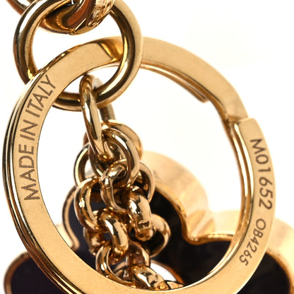 Louis Vuitton Metal Enamel Fleur De Monogram Bag Charm 3 of 4