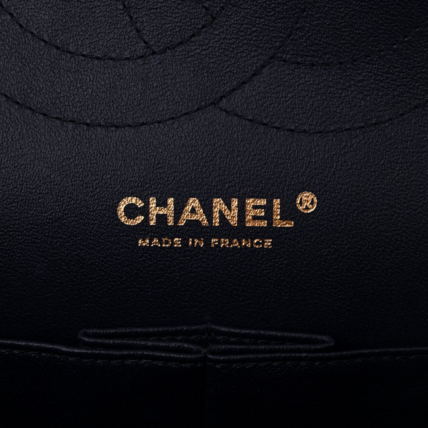Caviar Quilted Jumbo Double Flap Navy Blue