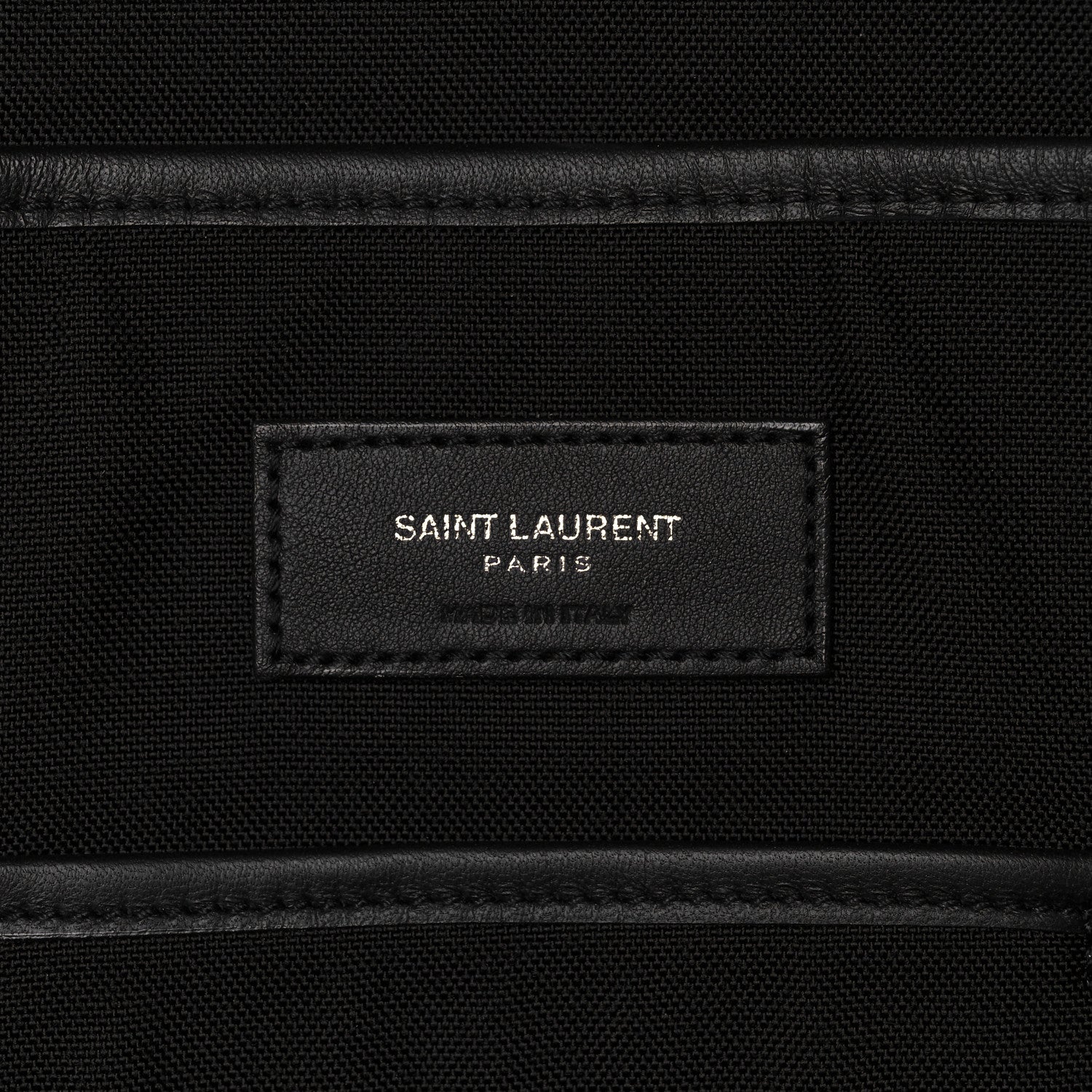 Saint Laurent Calfskin Checked Print Nuxx Backpack Black White 9 of 14