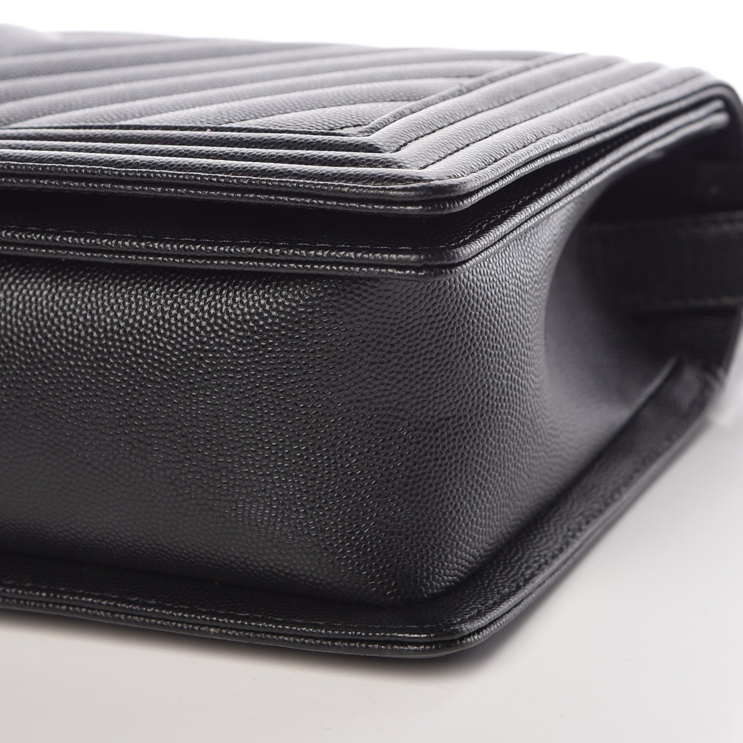 Chanel Caviar Chevron Quilted New Medium Boy Flap Black 9 of 9