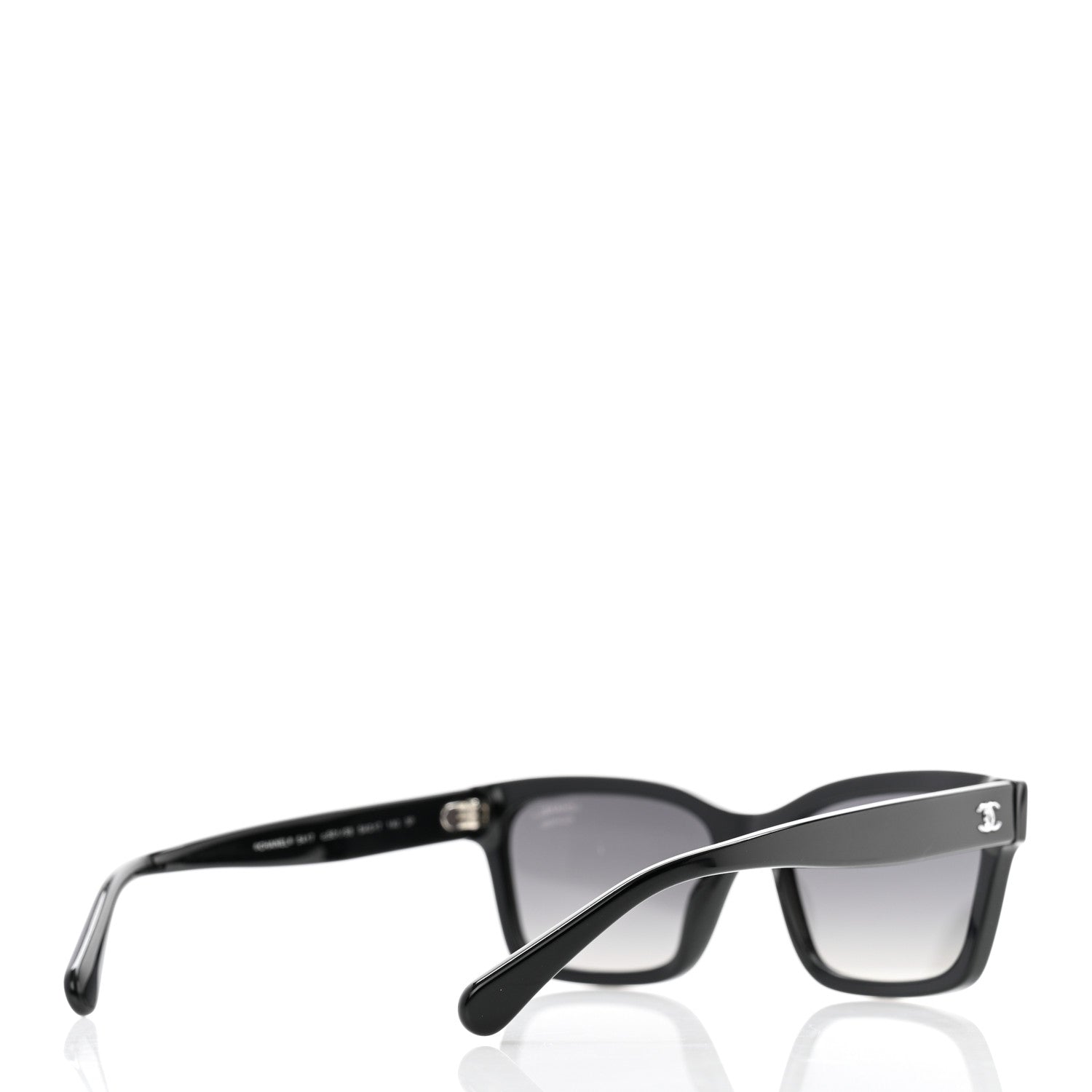 Chanel Acetate Polarized Square Sunglasses 5417 Black 4 of 9