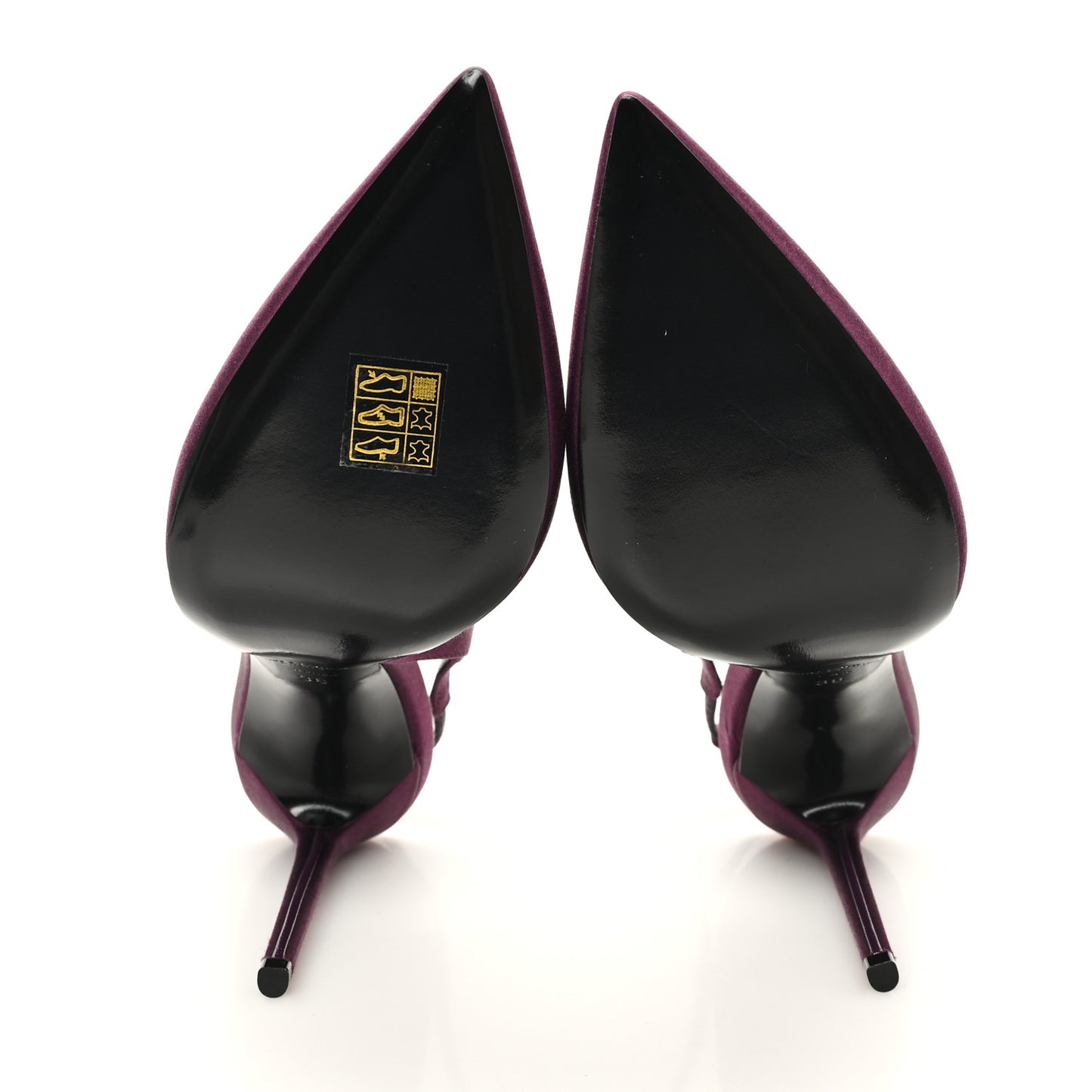Crepe Satin Zoe 105 Slingback Pump 38 Gem Purple