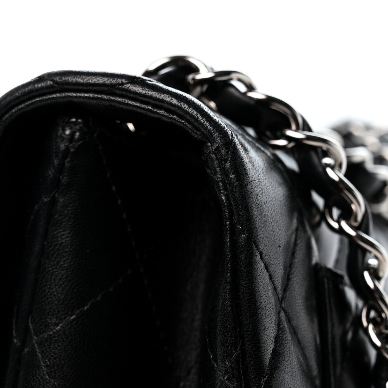Chanel Lambskin Quilted Jumbo Single Flap Black 14 of 14