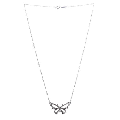 Tiffany Platinum Diamond .61ctw Enchant Butterfly Pendant Necklace 3 of 7