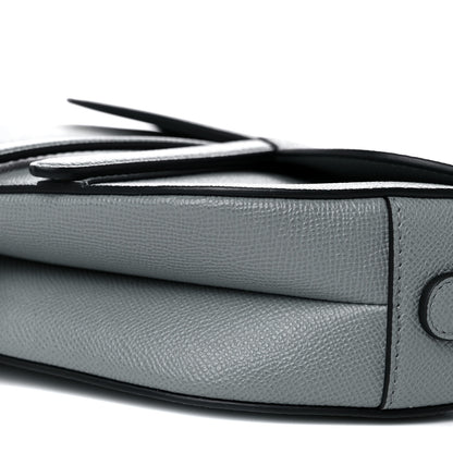 Christian Dior Grained Calfskin Saddle Bag Grey Stone 5 of 8