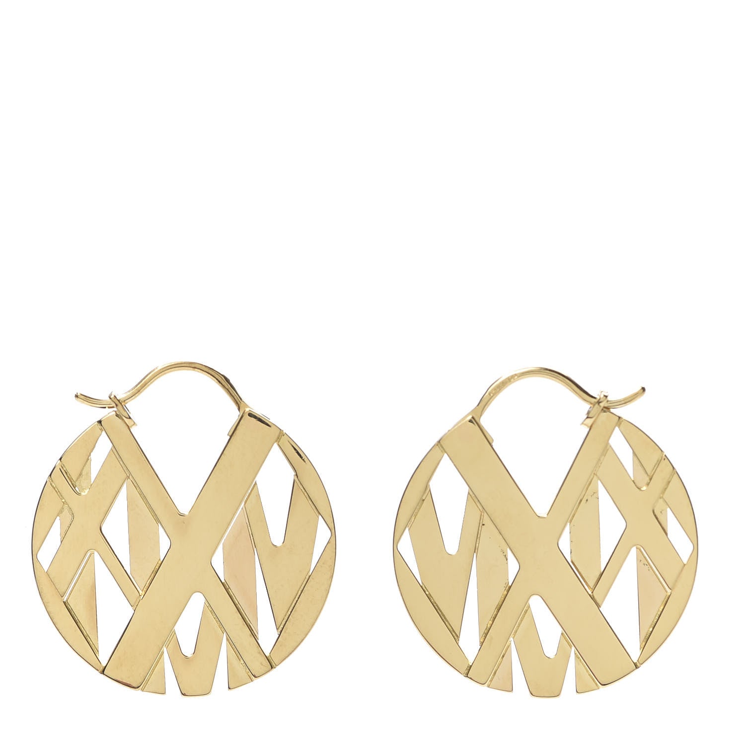 Tiffany 18K Yellow Gold Round Atlas Earrings 1 of 4