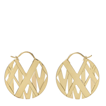 Tiffany 18K Yellow Gold Round Atlas Earrings 1 of 4