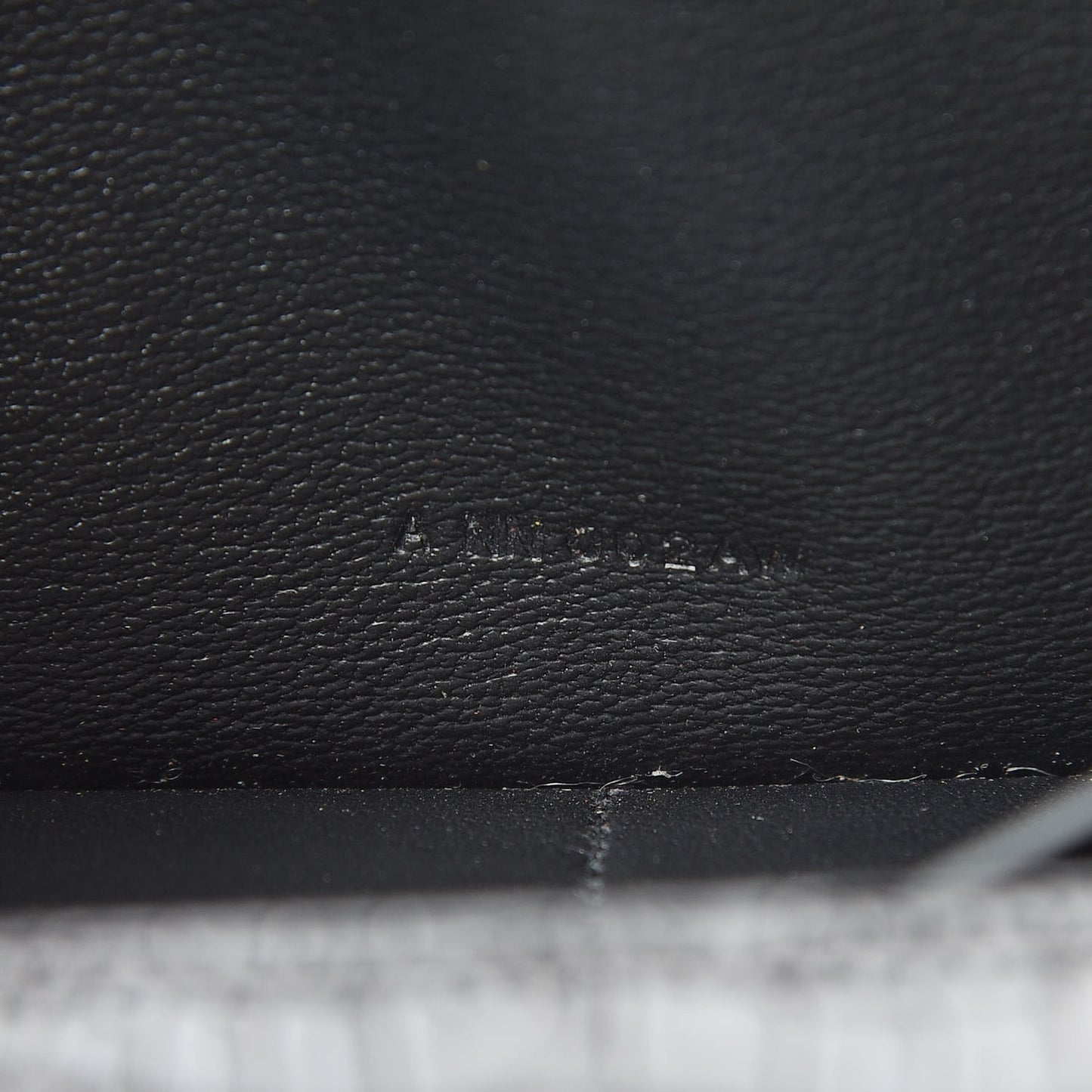 Shiny Alligator Kelly Longue Wallet Black
