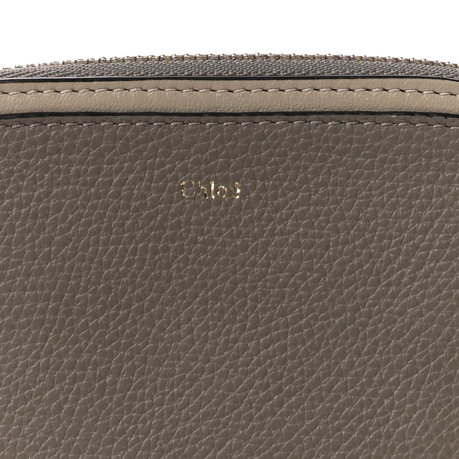 Chloe Grained Calfskin Purse Wallet Motty Grey 6 of 8