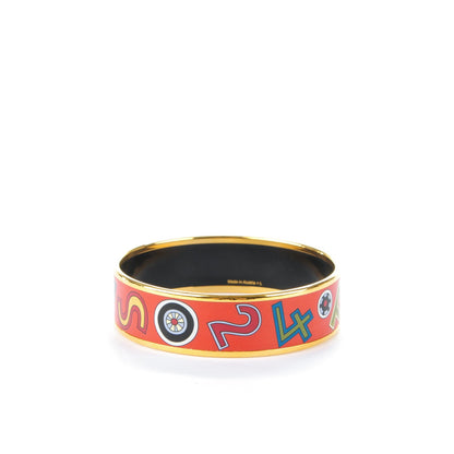 Hermes Enamel Printed Wide Tohu Bohu Bracelet 65 3 of 5