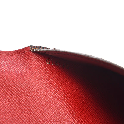 Louis Vuitton Damier Ebene Josephine Wallet Red 7 of 11