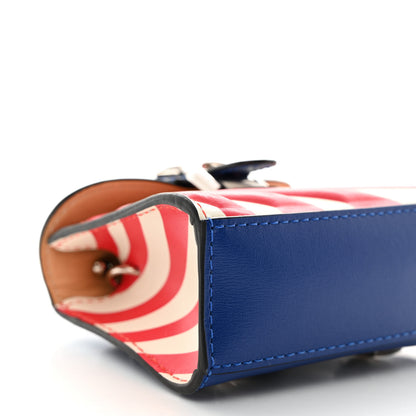 Delvaux Box Calfskin Wonder Woman Mini Brillant Bag Charm Blue White Red 11 of 13