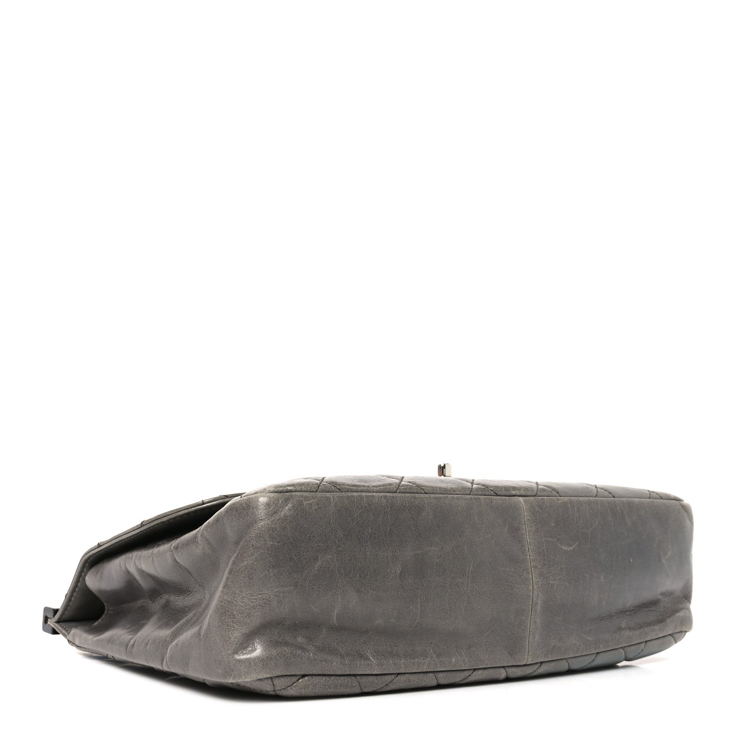 Chanel Glazed Calfskin Quilted Large CC Delivery Tote Grey 4 of 10