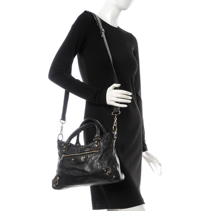 Balenciaga Agneau Giant 12 Rose Gold Hardware Town Black 2 of 7
