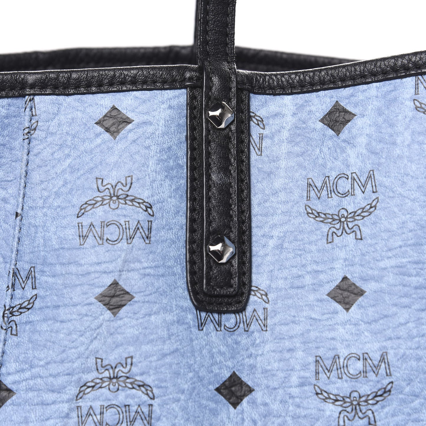 Visetos Medium Project Reversible Shopper Tote Blue